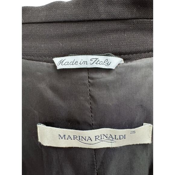 Marina Rinaldi Black Classic Italian Blazer Jacket Giacca Tailored Plus Size - Picture 12 of 14
